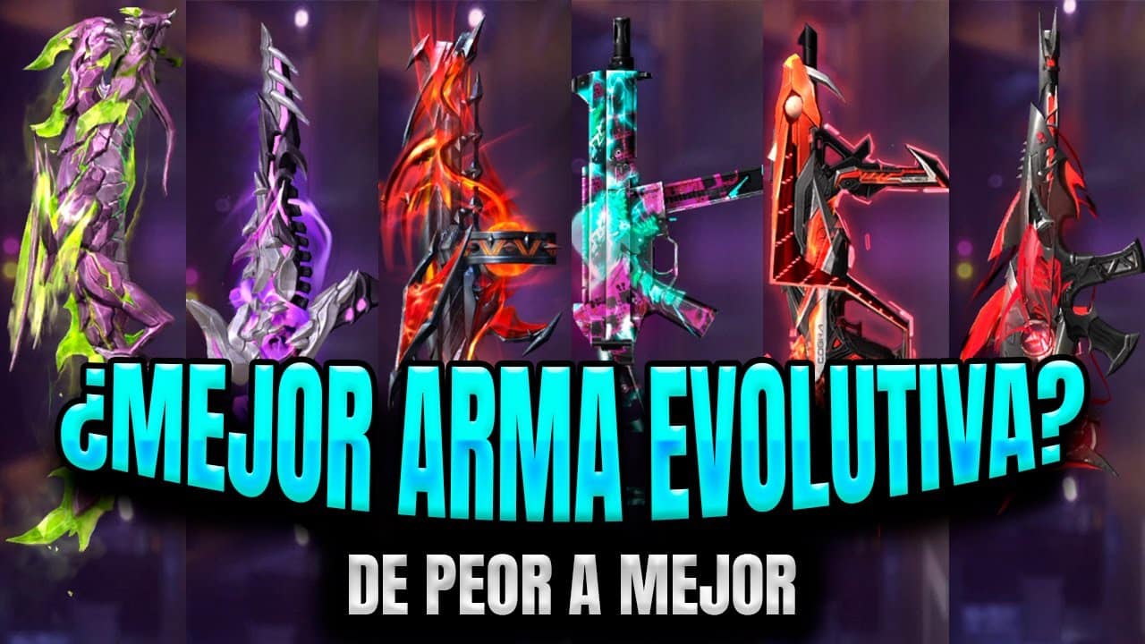 descubre cual es la mejor arma evolutiva en free fire para dominar cada partida