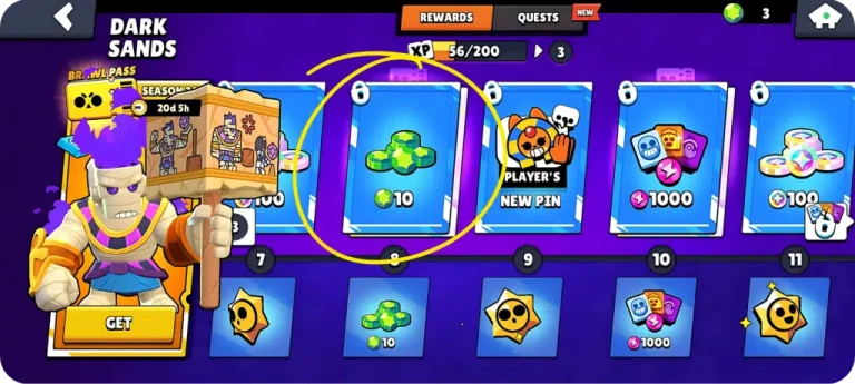 Brawl Stars Brawl Pass Gems 1024x460